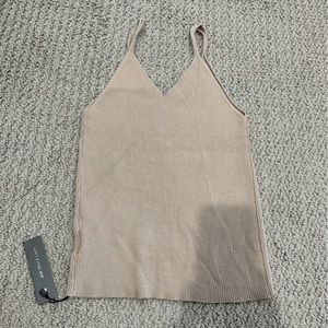 Tan Sweater Tank size S